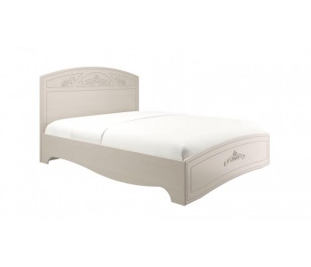 Кровать "Каролина" 1400 Сандал белый (Патина) (Олмеко)